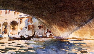  Aquarelle Tableau - Sous le pont du Rialto John Singer Sargent aquarelle